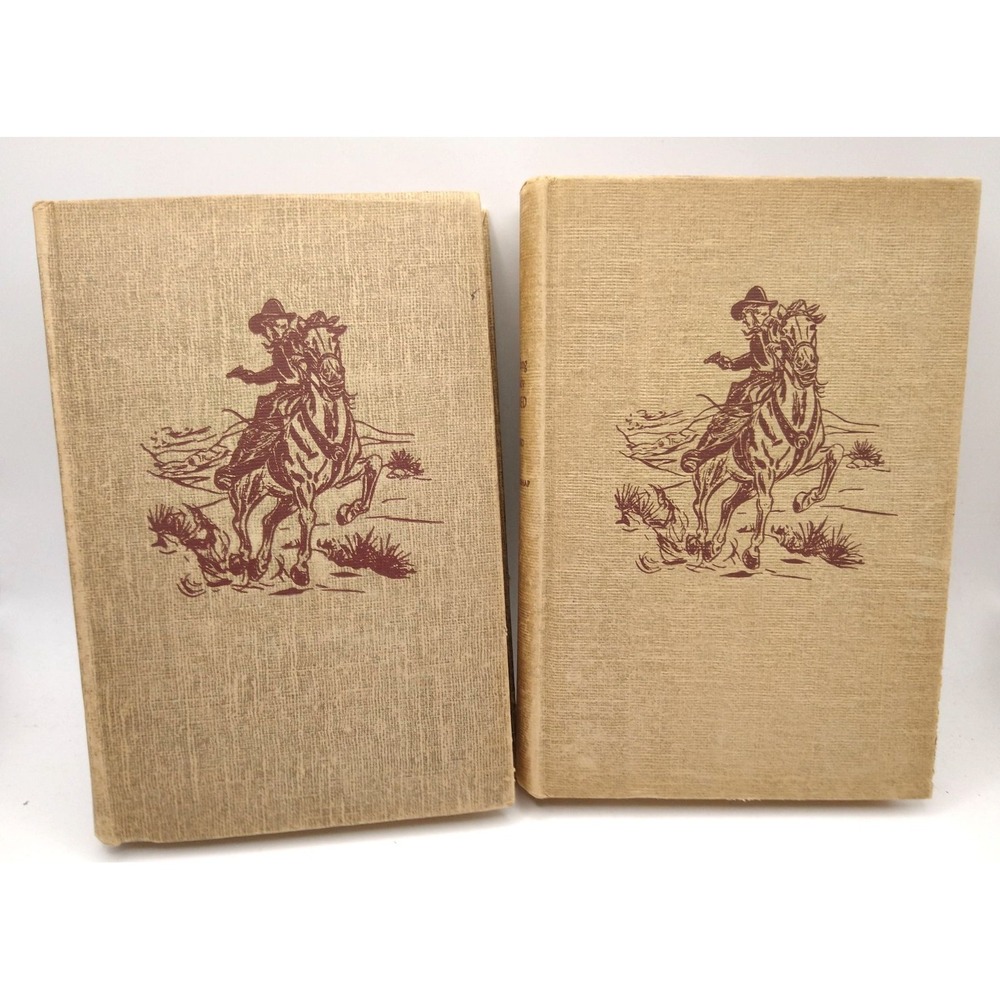 2 Antique Hopalong Cassidy Books 1911 1921 Bar-20 Sees Red Private War Mulford